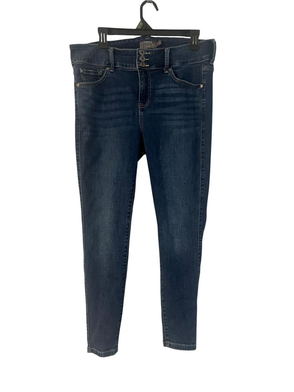 torrid Dark Indigo High-Rise Skinny Jeggings with Triple-Button Waist
